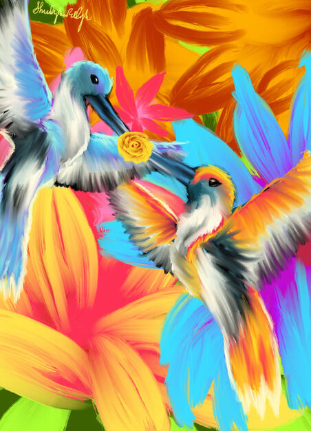 Simple Bird Illustrations - $20